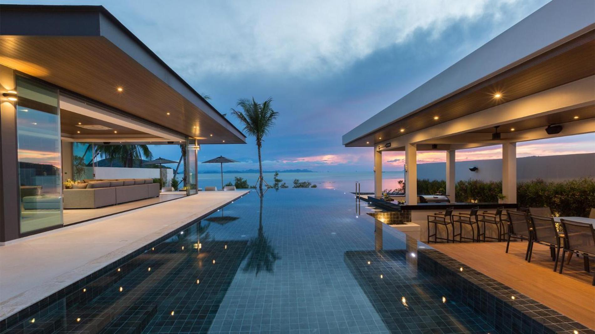 Exclusive Sea Renity A Beachfront Villa Retreat Sleeps 12 Adults And 6 Kids แหลมสอ ภายนอก รูปภาพ