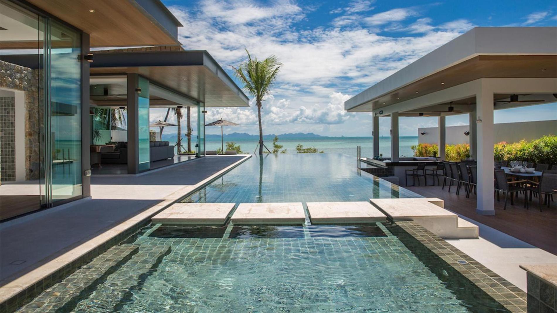 Exclusive Sea Renity A Beachfront Villa Retreat Sleeps 12 Adults And 6 Kids แหลมสอ ภายนอก รูปภาพ